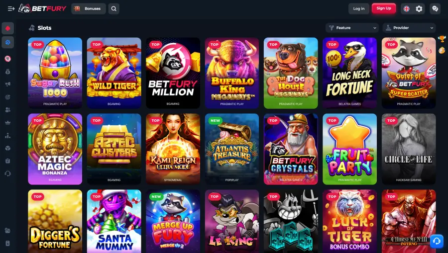 BetFury casino game preview